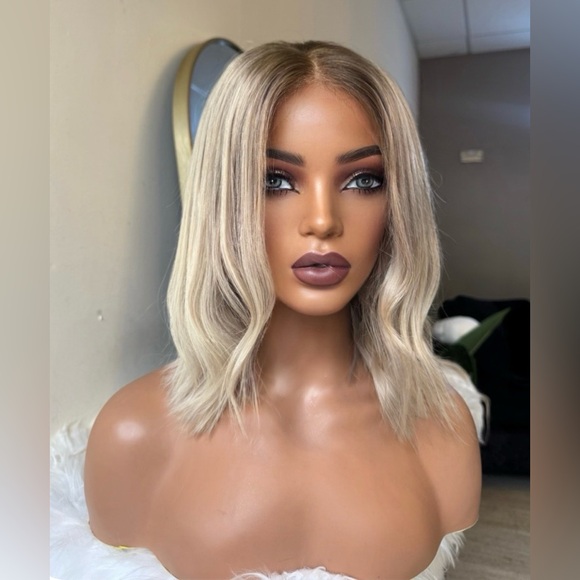 Blonde bob human hair Wig - Picture 1 of 1